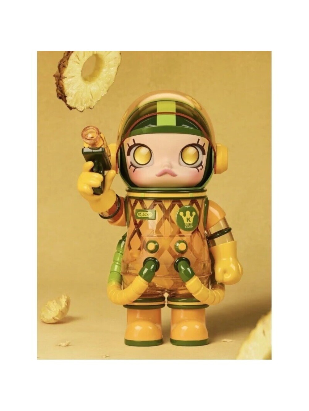 Authentic Pop Mart Mega Space Molly 400% 2025 Taiwan Limited Edition - Pineapple